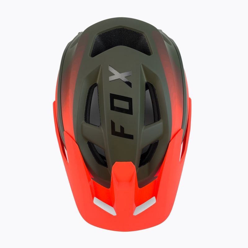 FOX Speedframe Pro Fade grün-orange Fahrradhelm 29463_099_L 6