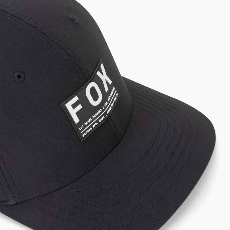 Herren Fox Racing Non Stop Tech Flexfit Baseballkappe schwarz