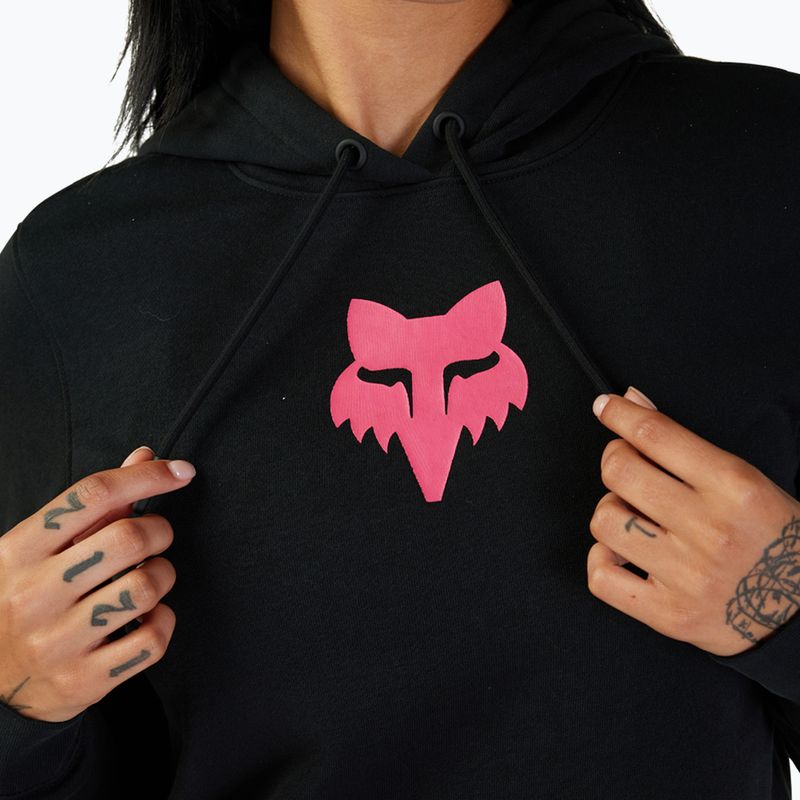 Damen Radfahren Sweatshirt Fox Racing Head schwarz/rosa 3