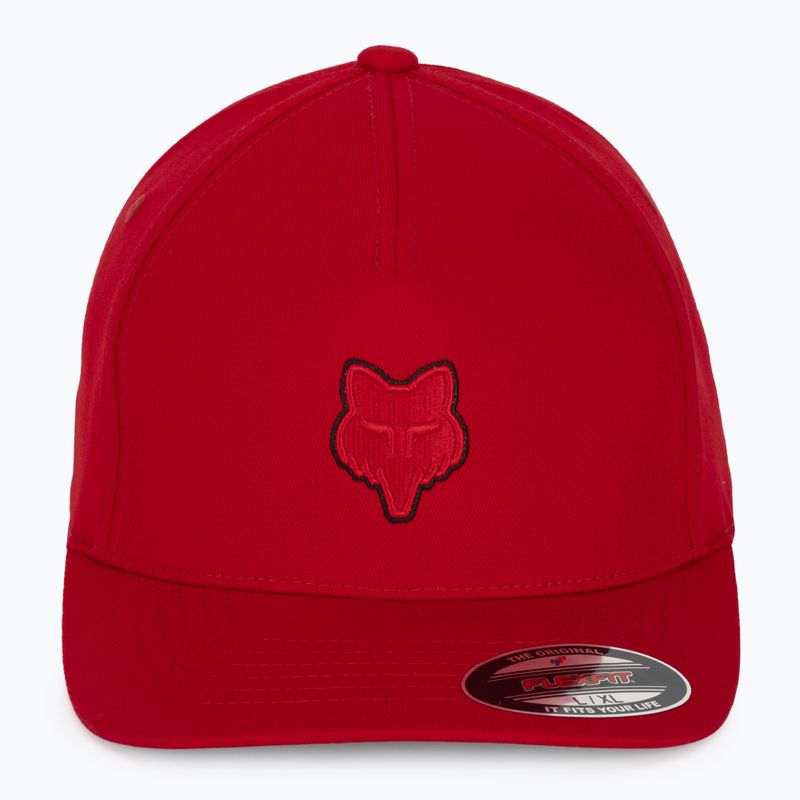 Basecap Fox Racing Fox Head Flexfit flame red 2