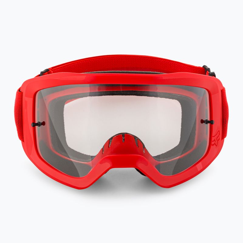 Fox Racing Main Core fluoreszierende rote Fahrradbrille 2