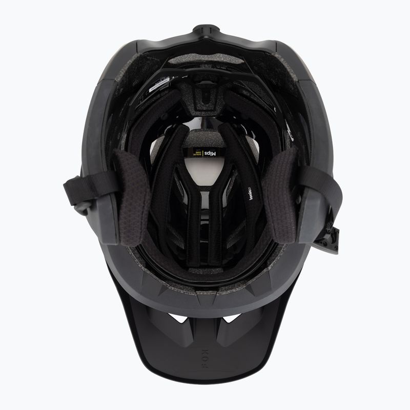 Fox Racing Droframe Pro mattschwarzer Fahrradhelm 5