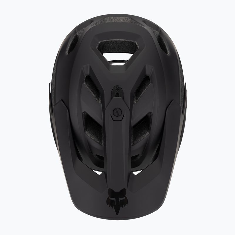 Fox Racing Droframe Pro mattschwarzer Fahrradhelm 6