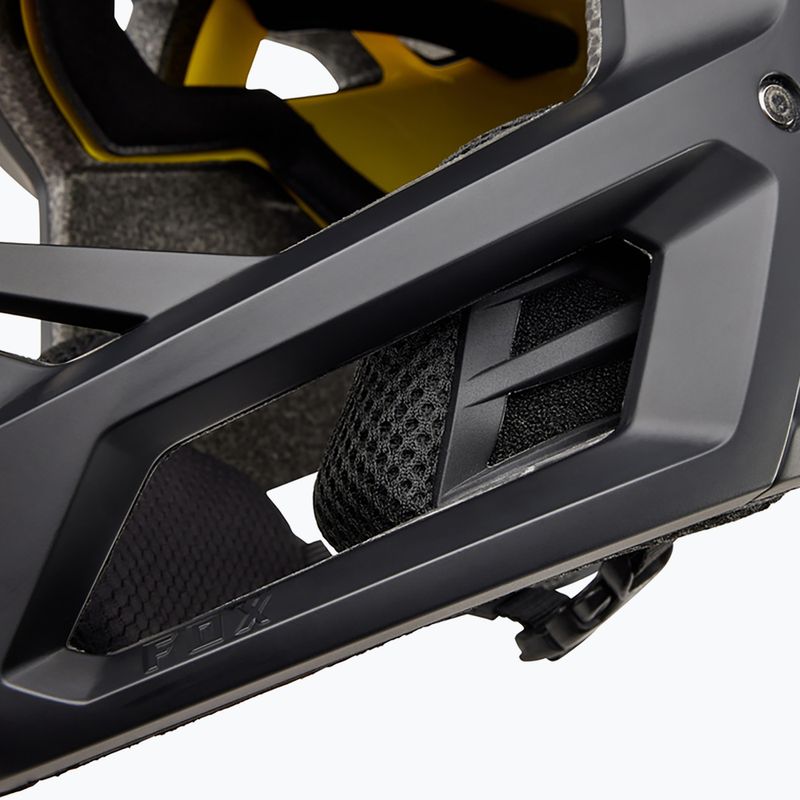 Fox Racing Proframe mattschwarzer Fahrradhelm 12
