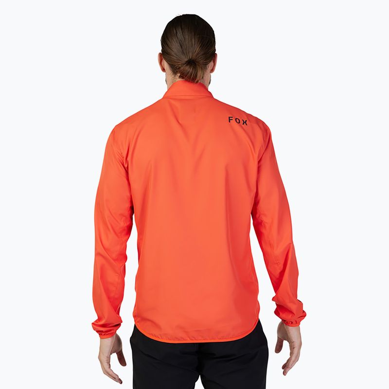 Herren Radjacke Fox Racing Ranger Wind orange Flamme 2