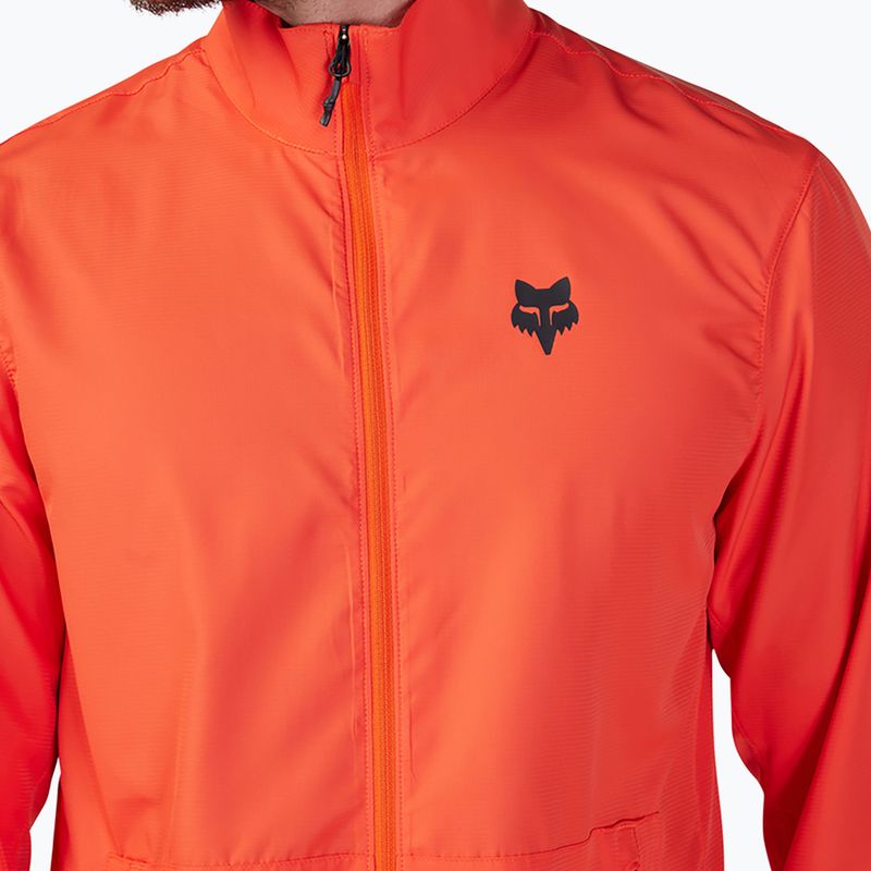 Herren Radjacke Fox Racing Ranger Wind orange Flamme 3