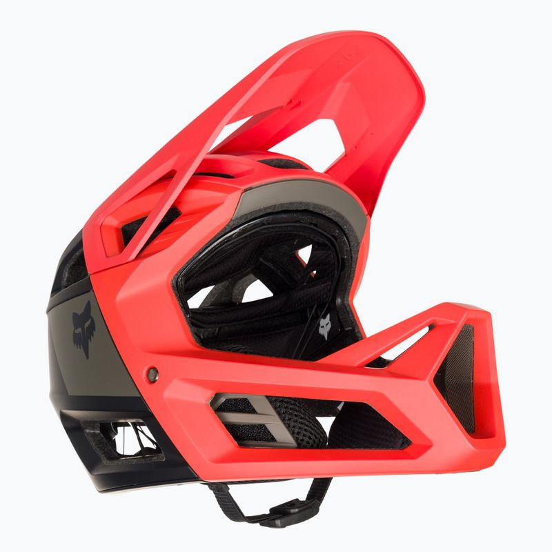Fox Racing Proframe RS Nuf orange Flamme Fahrradhelm