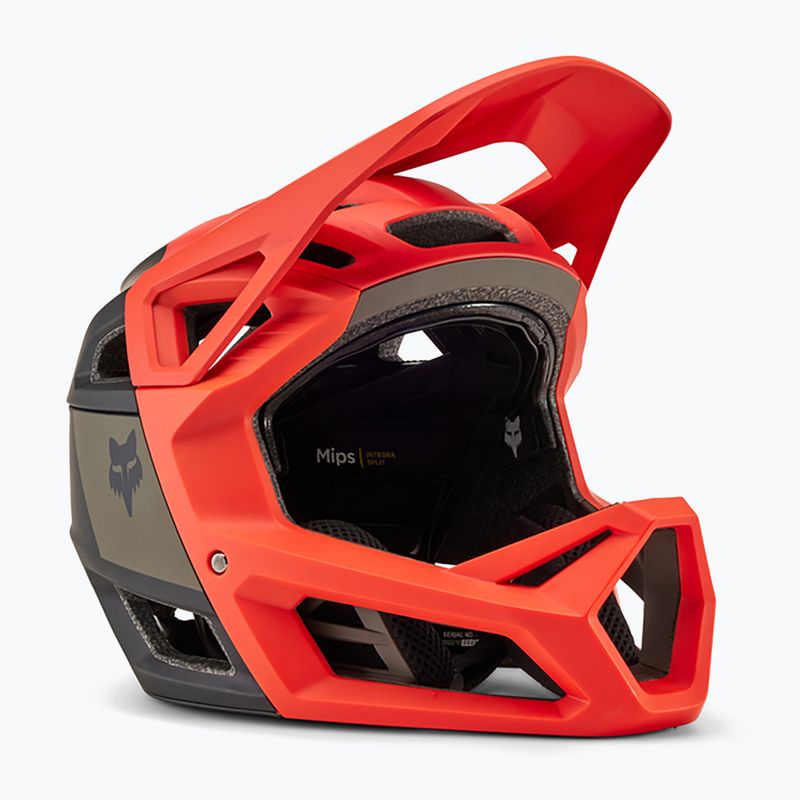 Fox Racing Proframe RS Nuf orange Flamme Fahrradhelm 6