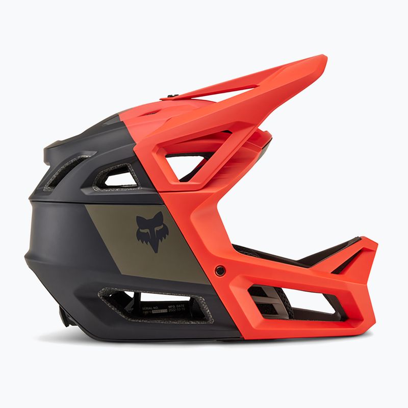 Fox Racing Proframe RS Nuf orange Flamme Fahrradhelm 7