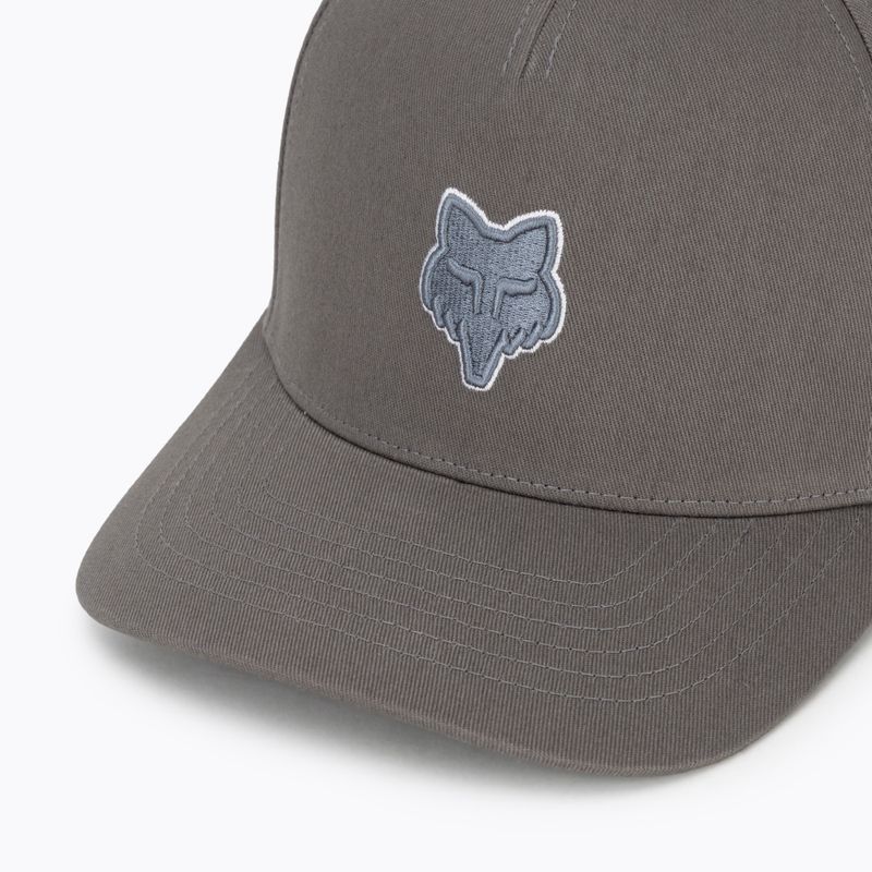 Basecap Fox Racing Fox Head Flexfit steel grey 3