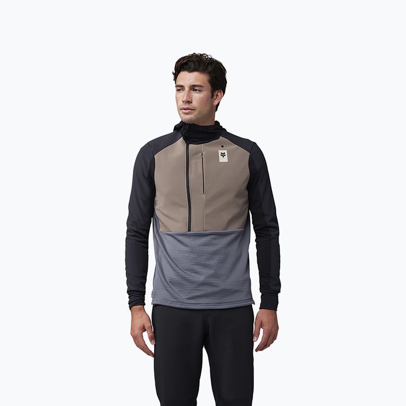 Fahrrad Hoodie Herren Fox Racing Defend Thermal Hoodie ash