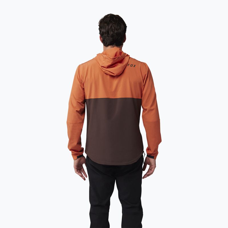 Herren Fahrradjacke Fox Racing Ranger Wind Pullover atomic orange 2