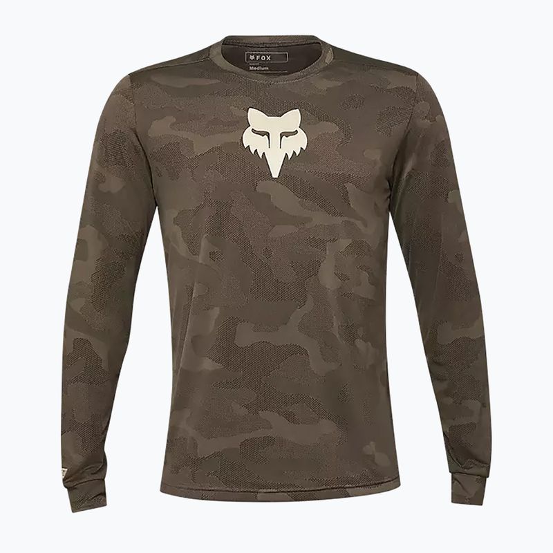 Herren Radfahren Longsleeve Fox Racing Ranger Tru Dri Schmutz braun