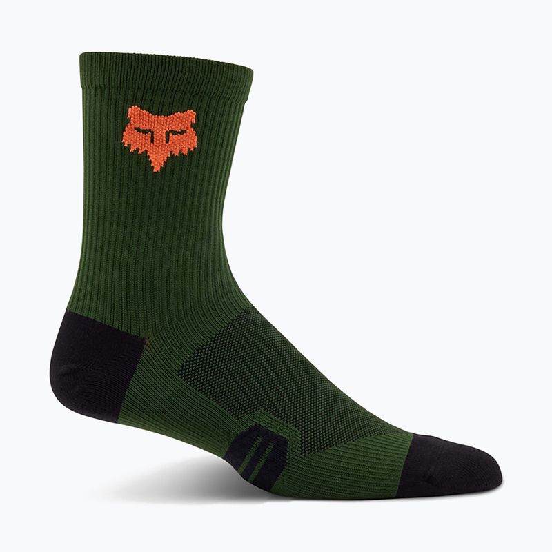 Fox Racing 6 Ranger dunkel Salbei Fahrradsocken