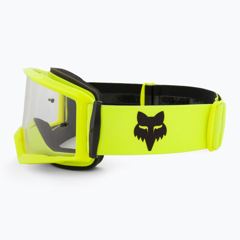 Fahrradbrille Fox Racing Main Core fluorescent yellow/clear 4