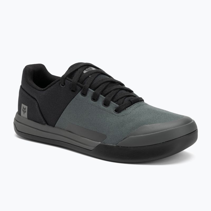 Männer Plattform Radfahren Schuhe Fox Racing Union Canvas dunklen Schatten grau