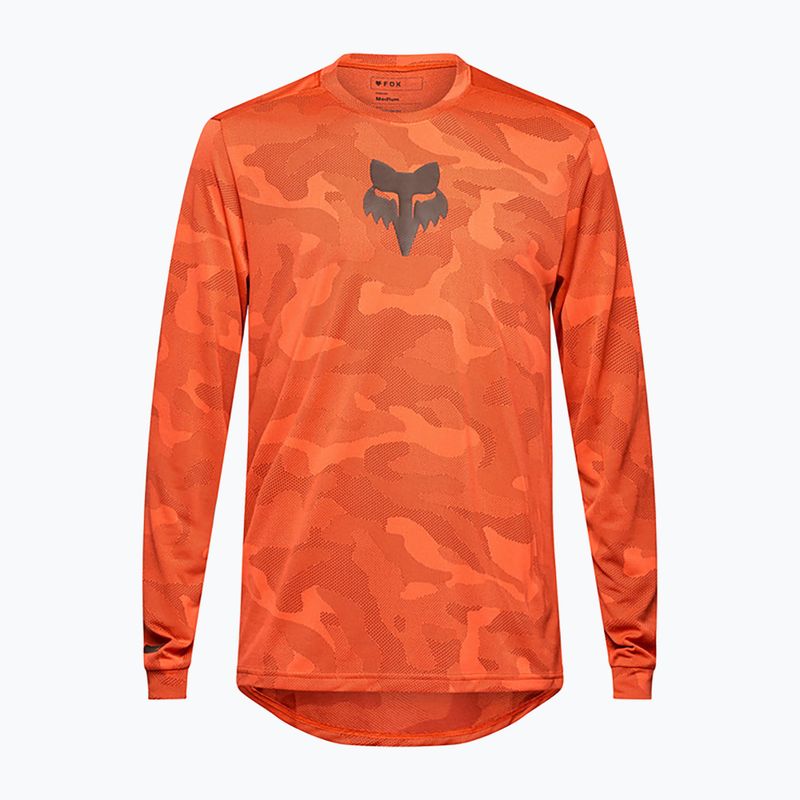 Herren Radfahren Longsleeve Fox Racing Ranger Tru Dri blutorange