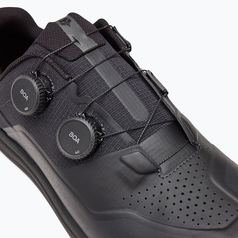 Herren Plateau Radschuhe Fox Racing Union BOA Flach schwarz 14