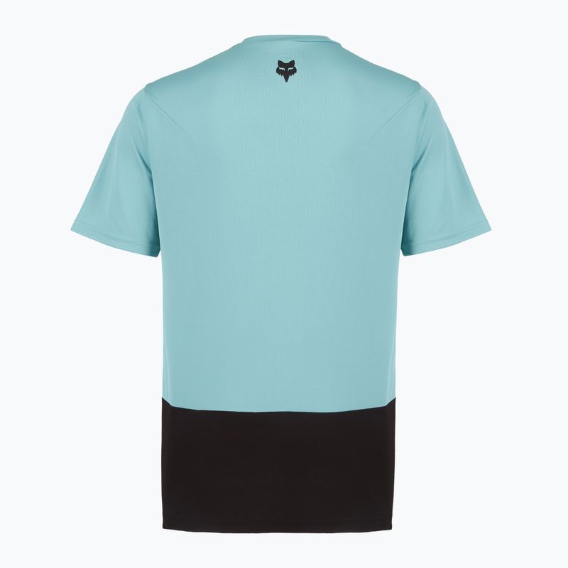 Fox Racing Ranger Wortmarke Männer Radfahren Trikot Vintage waschen blau 2