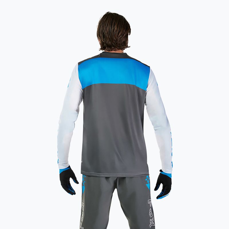 Herren-Radsport-Langarmshirt Fox Racing Ranger Digi Image weiß 3