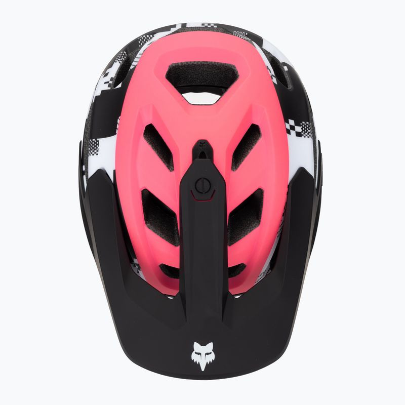Fox Racing Dropframe Pro Digi Image schwarz/weiß Fahrradhelm 6