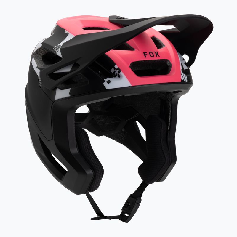Fox Racing Dropframe Pro Digi Image schwarz/weiß Fahrradhelm 8
