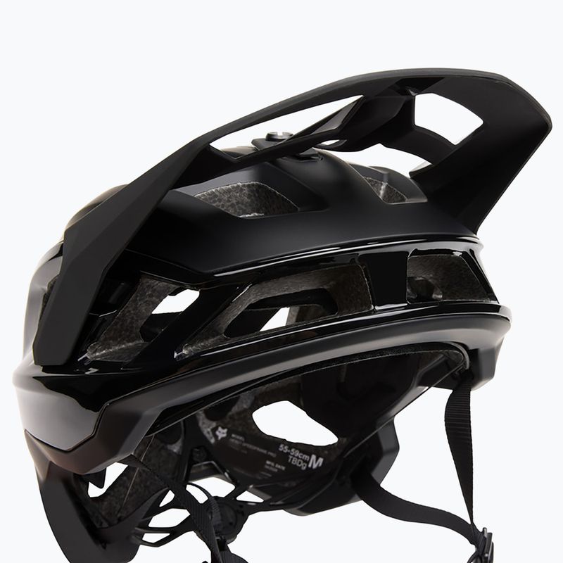 Fox Racing Speedframe Pro mattschwarzer Fahrradhelm 6