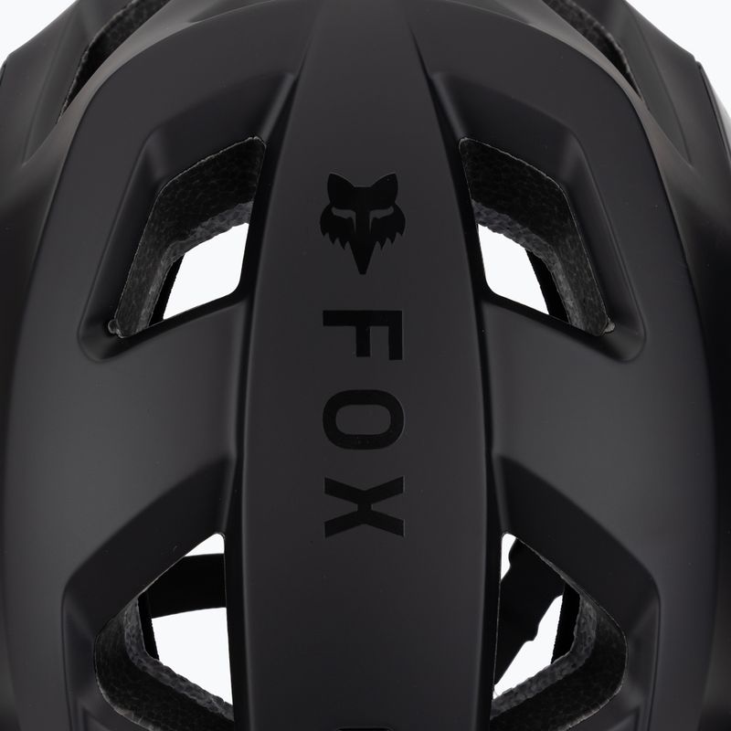 Fox Racing Speedframe Pro mattschwarzer Fahrradhelm 7