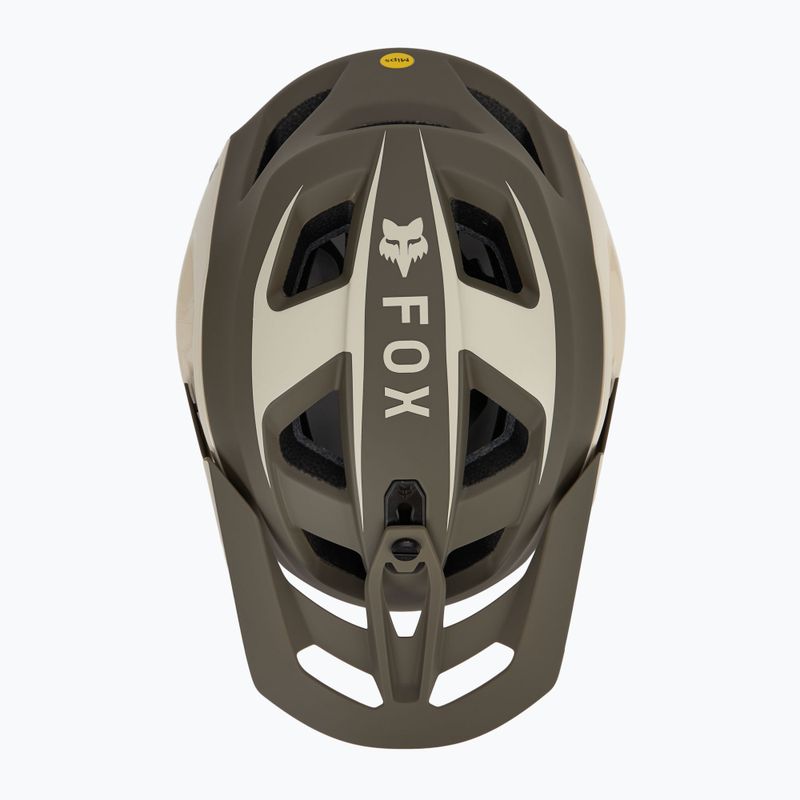 Fox Racing Speedframe Pro Defy Creme Fahrradhelm 5