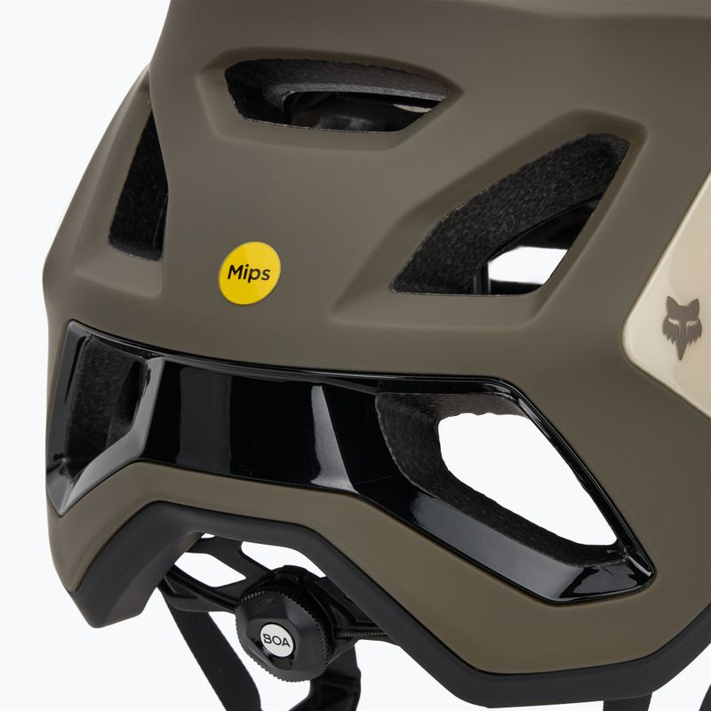 Fox Racing Speedframe Pro Defy Creme Fahrradhelm 8