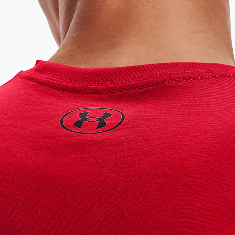Under Armour Sportstyle Left Chest SS Herren Trainings-T-Shirt rot/schwarz 3