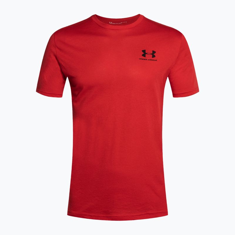 Under Armour Sportstyle Left Chest SS Herren Trainings-T-Shirt rot/schwarz 4