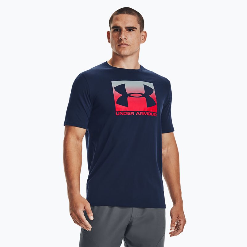 Herren Under Armour Boxed Sportstyle Trainings-T-Shirt navy blau 1329581-408