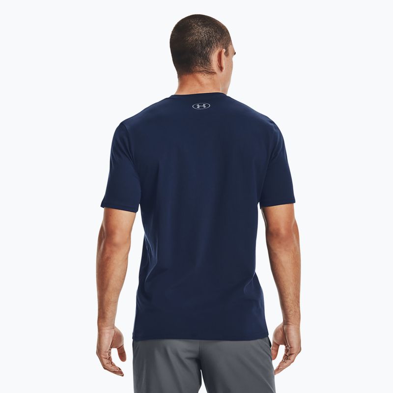 Herren Under Armour Boxed Sportstyle Trainings-T-Shirt navy blau 1329581-408