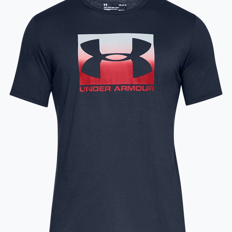 Herren Under Armour Boxed Sportstyle Trainings-T-Shirt navy blau 1329581-408