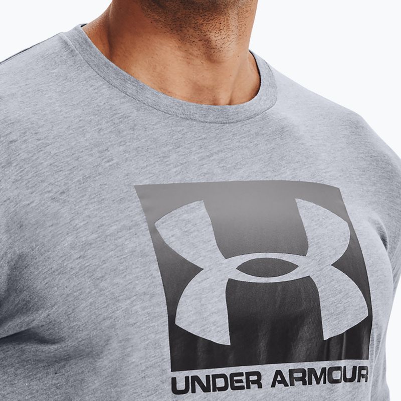 Herren Under Armour Boxed Sportstyle steel helles Heidekraut/Graphit/schwarzes T-shirt