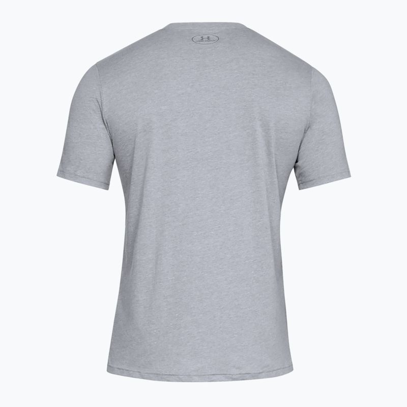 Herren Under Armour Boxed Sportstyle steel helles Heidekraut/Graphit/schwarzes T-shirt