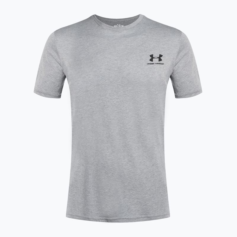Herren Under Armour Sportstyle Left Chest SS steel helles Heidekraut/schwarzes Trainings-T-Shirt 4