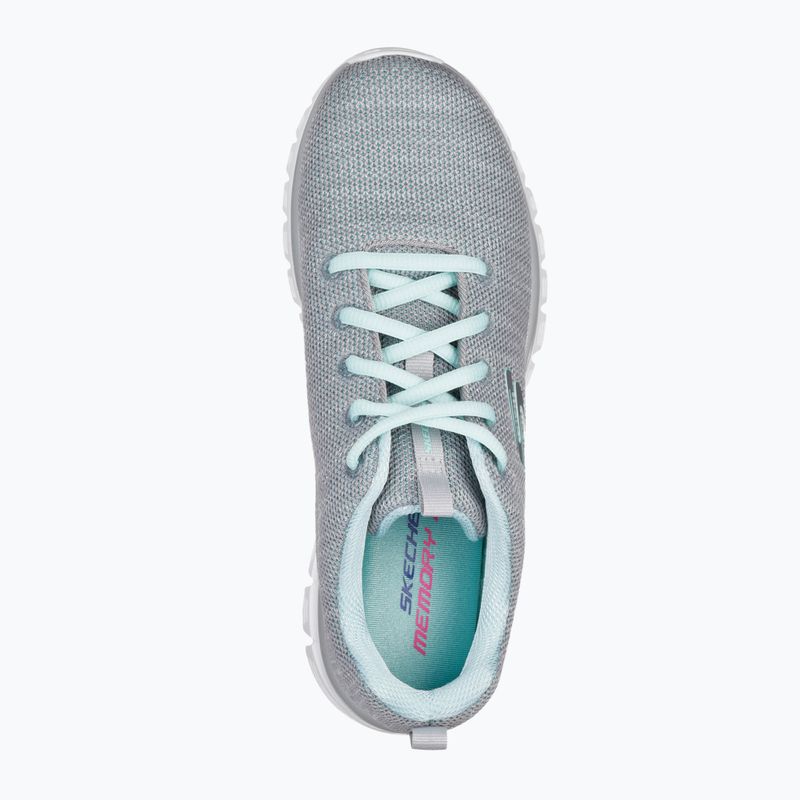 SKECHERS Graceful Twisted Fortune Damen Trainingsschuhe grau/mint 10