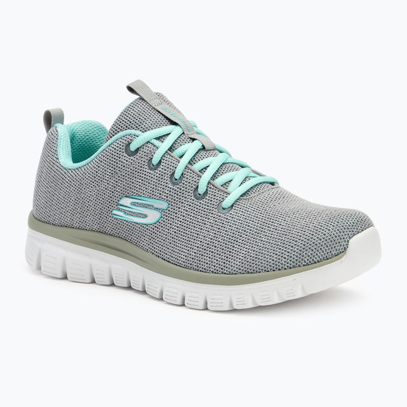 SKECHERS Graceful Twisted Fortune Damen Trainingsschuhe grau/mint