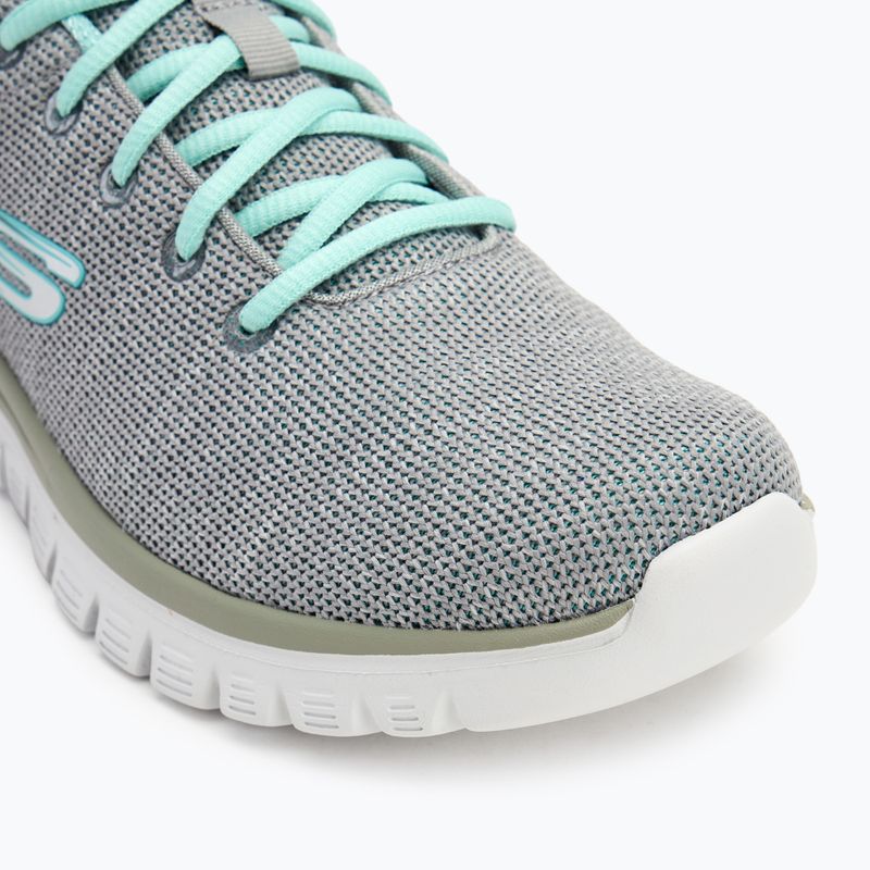 SKECHERS Graceful Twisted Fortune Damen Trainingsschuhe grau/mint 7