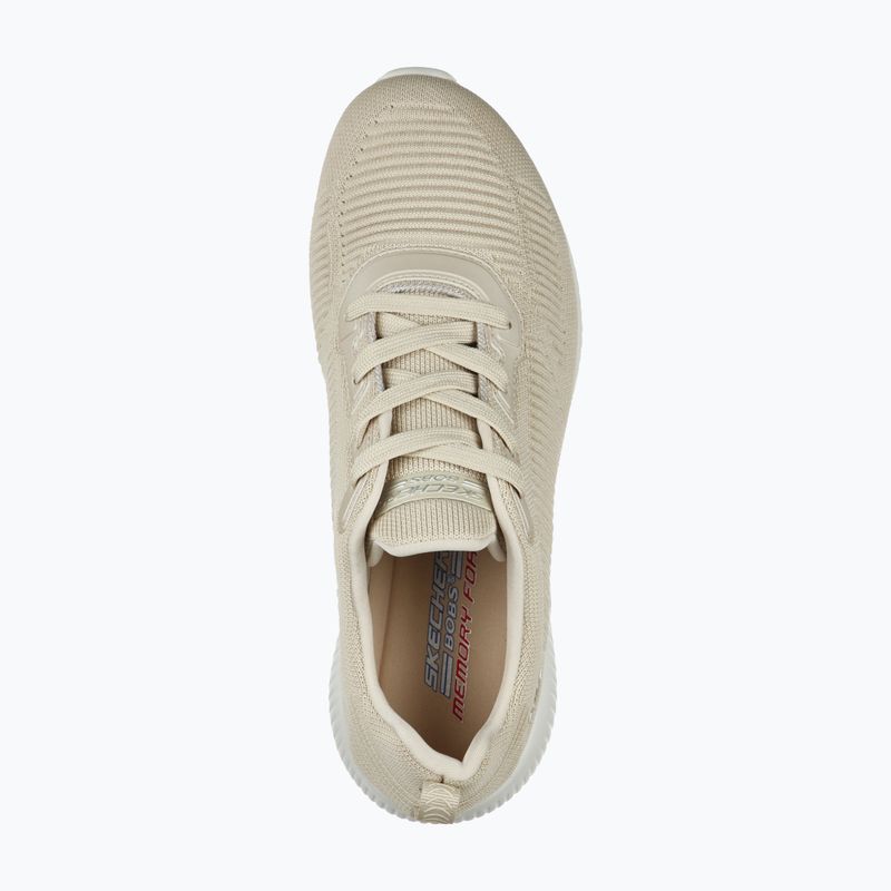 Schuhe Damen SKECHERS Bobs Sport Squad Tough Talk beige 5
