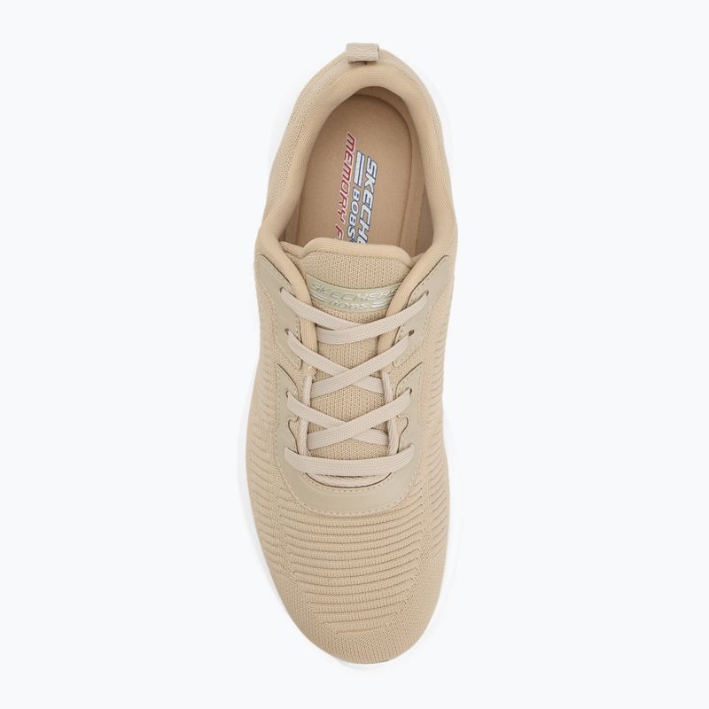Schuhe Damen SKECHERS Bobs Sport Squad Tough Talk beige 5