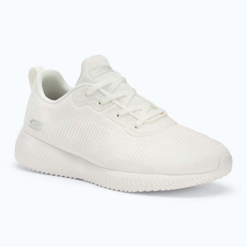 Schuhe Damen SKECHERS Bobs Sport Squad Tough Talk white