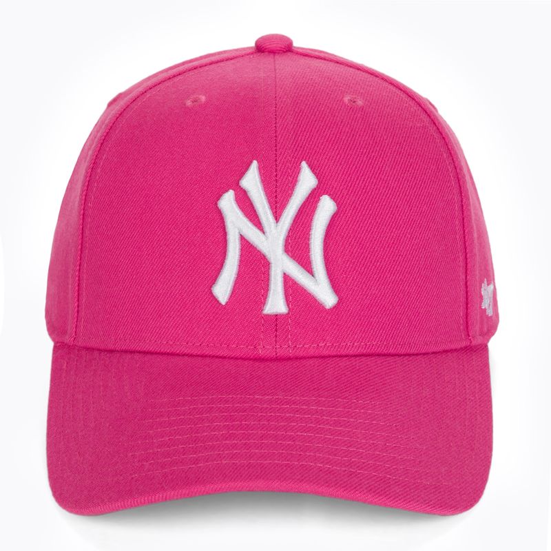 47 Brand MLB New York Yankees MVP SNAPBACK magenta Baseballmütze 4