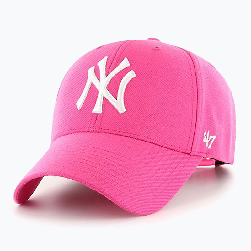 47 Brand MLB New York Yankees MVP SNAPBACK magenta Baseballmütze 5