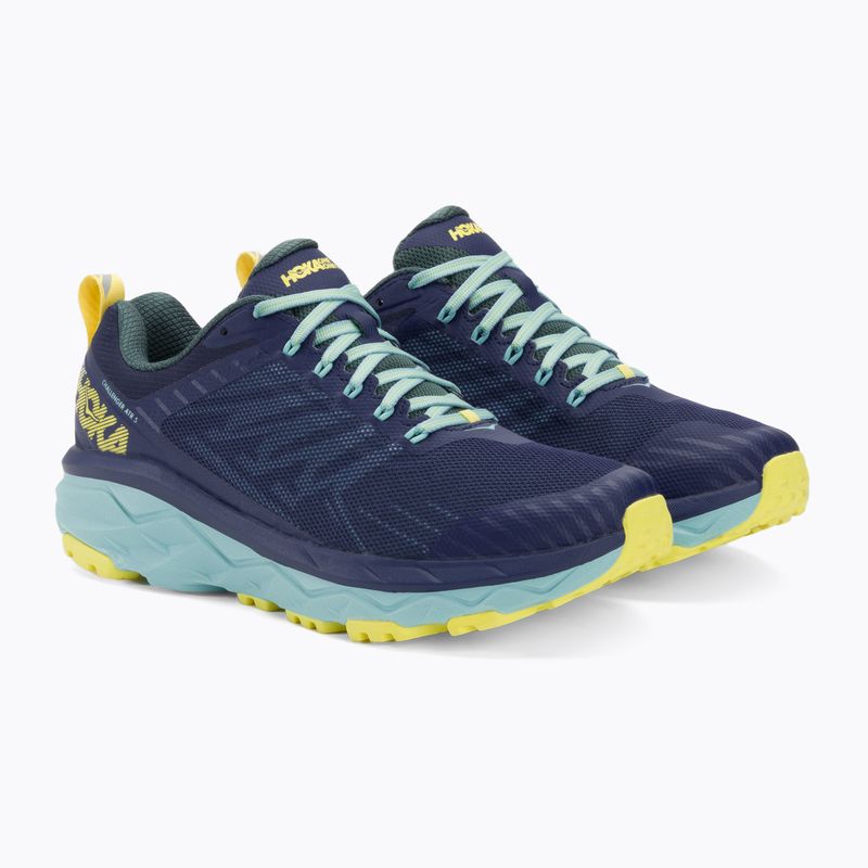 Damen Laufschuhe HOKA Challenger ATR 5 mittelalterlich blau/mallard grün 4