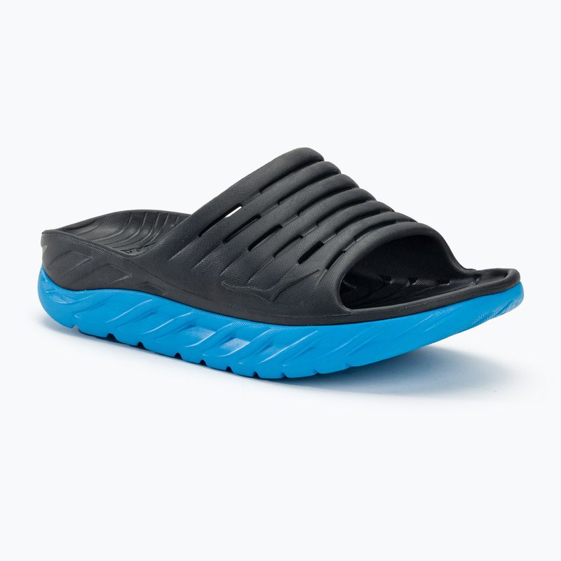 Slides Schlappen  Damen HOKA Ora Recovery Slide 2 ebony/dresden blue