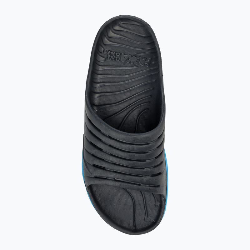 Slides Schlappen  Damen HOKA Ora Recovery Slide 2 ebony/dresden blue 5