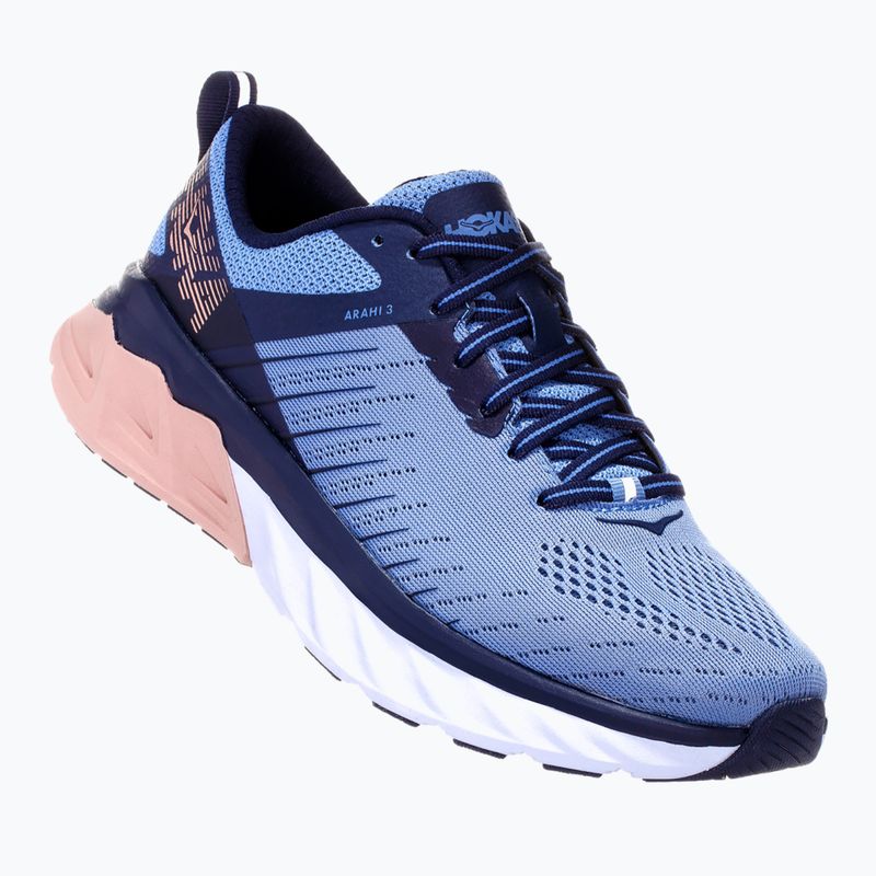 Damen Laufschuhe HOKA Arahi 3 allure/mood indigo 8